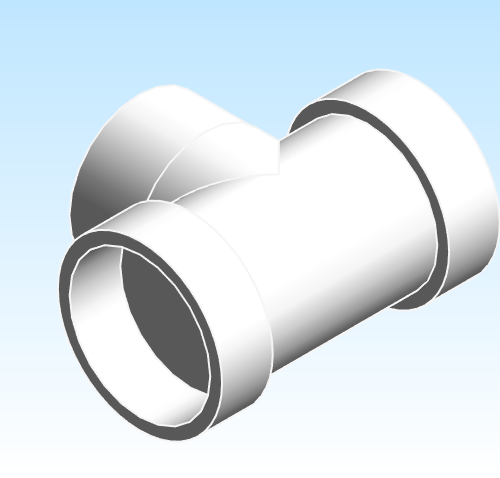 Fitting Tee NIBCO HxHxFIPT PVC DWV 4811 14 V