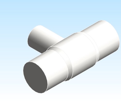 Fitting Tee Reducing ASAHI AMERICA Purad SDR21 33 BWxBWxBW
