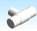 Fitting Tee Reducing ASAHI AMERICA Purad SDR33 BWxBWxBW