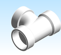 Fitting Tee Sanitary Equal Reducing NIBCO HxHxH PVC DWV 4811