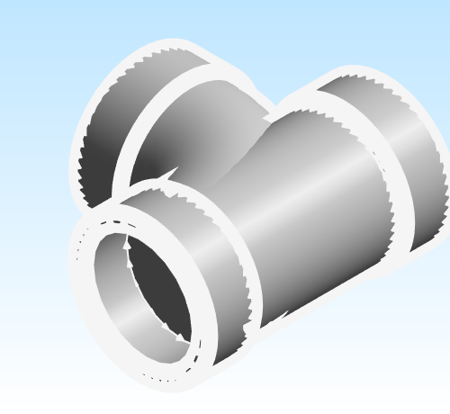 Fitting Tee Sanitary Equal Reducing Westlake HxHxH PVC DWV DH Series Metric