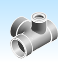 Fitting Tee Sanitary Left Side Inlet Adapter Westlake HxHxHxH PVC DWV DH Series