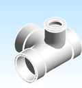 Fitting Tee Sanitary Left Side Inlet Adapter Westlake HxHxHxH PVC DWV DL Series