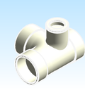 Fitting Tee Sanitary Left Side Inlet Adapter Westlake HxHxHxH PVC DWV D Series