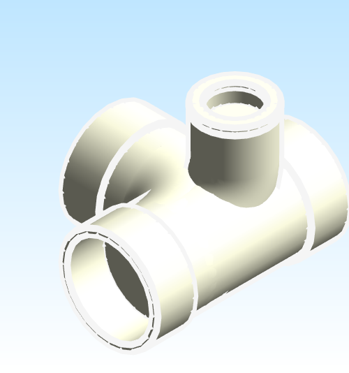 Fitting Tee Sanitary Left Side Inlet Adapter Westlake HxHxHxH PVC DWV D Series