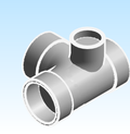 Fitting Tee Sanitary Left Side Inlet Westlake HxHxHxH PVC DWV DH Series