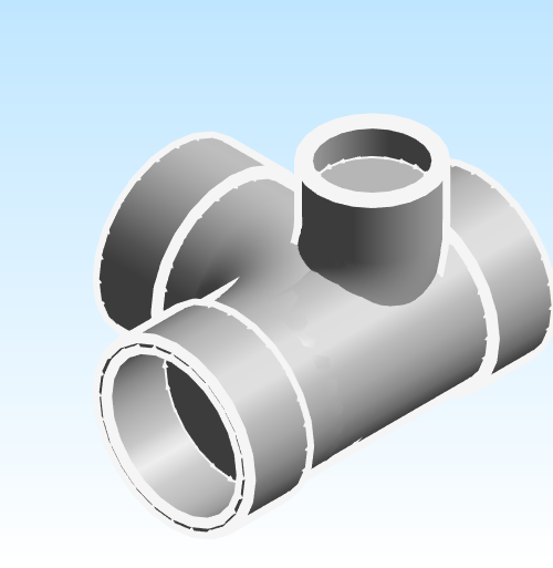 Fitting Tee Sanitary Left Side Inlet Westlake HxHxHxH PVC DWV DH Series