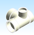 Fitting Tee Sanitary Left Side Inlet Westlake HxHxHxH PVC DWV D Series