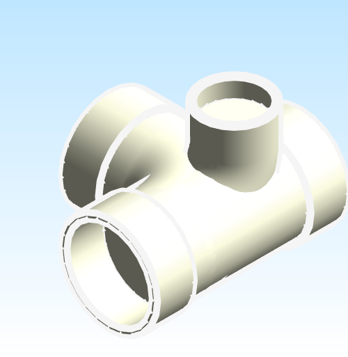 Fitting Tee Sanitary Left Side Inlet Westlake HxHxHxH PVC DWV D Series