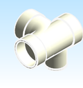 Fitting Tee Sanitary Right Side Inlet Adapter Westlake HxHxHxH PVC DWV D Series