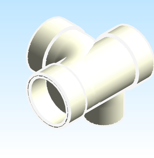 Fitting Tee Sanitary Right Side Inlet Westlake HxHxHxH PVC DWV D Series