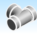Fitting Tee Sanitary Westlake SpgxHxH PVC DWV DH Series Metric