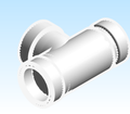 Fitting Tee Sanitary Trap Adapter Westlake HxHxNut PVC DWV DL Series Metric