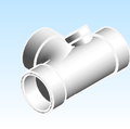 Fitting Tee Single Apartment Westlake HxHxHxHxH PVC DWV DL Series Metric