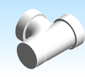 Fitting Tee Start NIBCO SpgxHxH PVC DWV 4811 2