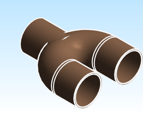 Fitting Tee Supply Return NIBCO CxCxC Cast 711 A