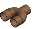 Fitting Tee Supply Return NIBCO CxCxC Cast 711 A