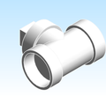 Fitting Tee Test Cleanout with Plug NIBCO HxHxPlug PVC DWV 4814