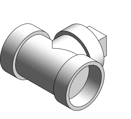 Fitting Tee Test Cleanout With Plug NIBCO HxHxPlug PVC DWV 4814