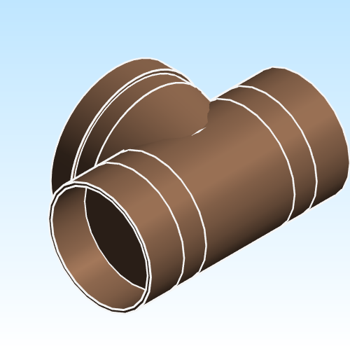 Fitting Tee Test NIBCO CxCxPlug Cast 814