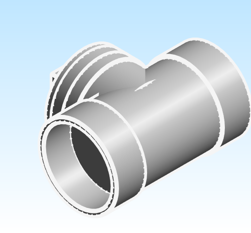 Fitting Tee Test with Gasketed Plug Westlake HxHxFIPT PVC DWV DH Series DH12904 3G Metric