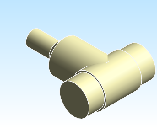 Fitting Tee Reducing Fabricated Flush ASAHI AMERICA PolyPure SDR11 BWxBWxBW