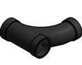 Fitting Tee Wye Long Radius Combination NIBCO HxHxH ABS DWV 5812 LR