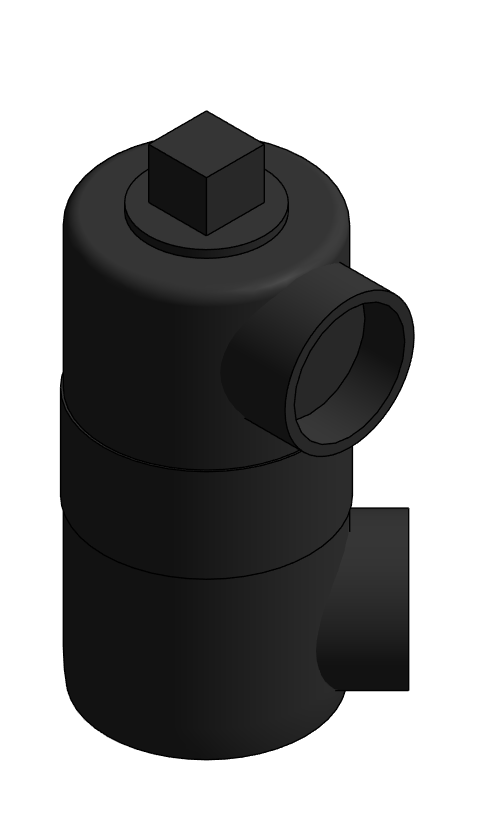 Fitting Trap Swivel Drum NIBCO HxH Plug ABS DWV 5891