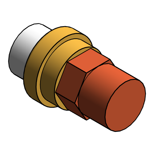 Fitting Union Equal Reducing NIBCO SlipxMIPT CPVC CTS 4733 4