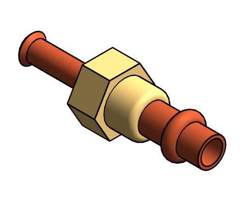 Fitting Union NIBCO PxFlare Copper PC9635