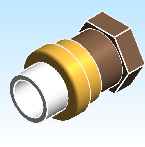 Fitting Union NIBCO SlipxFIPT CPVC CTS 4733 3 LF