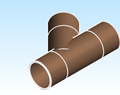 Fitting Wye 45 NIBCO CxCxC Cast 749