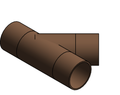 Fitting Wye 45 NIBCO CxCxC Cast 749 LF