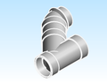 Fitting Wye 45 Upright Extended Westlake HxHxSpg PVC DWV DH Series Metric