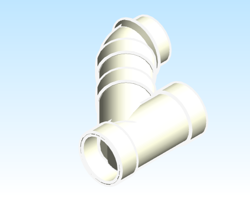 Fitting Wye 45 Upright Extended Westlake HxHxSpg PVC DWV D Series