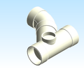 Fitting Wye Combo Right Side Inlet 45 Westlake HxHxHxH PVC DWV D Series