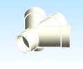 Fitting Wye Double Side Inlet 45 Westlake HxHxHxHxH PVC DWV D Series