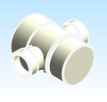 Fitting Wye Double Street Reducing Westlake SpgxHxHxH PVC DWV D Series