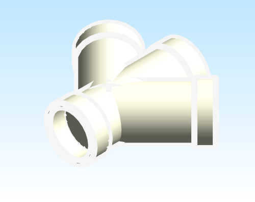 Fitting Wye Double 45 Equal Reducing Westlake HxHxHxH PVC DWV D Series