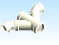 Fitting Wye Double Combo 45 Westlake HxHxHxH PVC DWV D Series