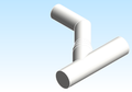 Fitting Wye Fabricated Reducing Bend ASAHI AMERICA Super Proline SDR33 BWxBWxBW