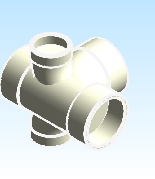 Fitting Wye Sanitary Left Right Side Inlet Westlake HxHxHxHxH PVC DWV D Series