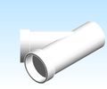 Fitting Wye Street Equal Reducing NIBCO HxSpgxH PVC DWV 4810 2