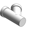 Fitting Wye Street Equal Reducing NIBCO HxSpgxH PVC DWV 4810 2