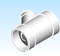 Fitting Wye Adapter 45 Westlake HxHxH PVC DWV DL Series Metric