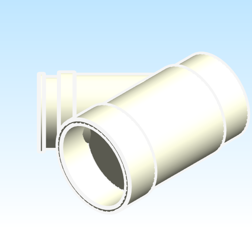 Fitting Wye Adapter 45 Westlake HxSpgxH PVC DWV D Series