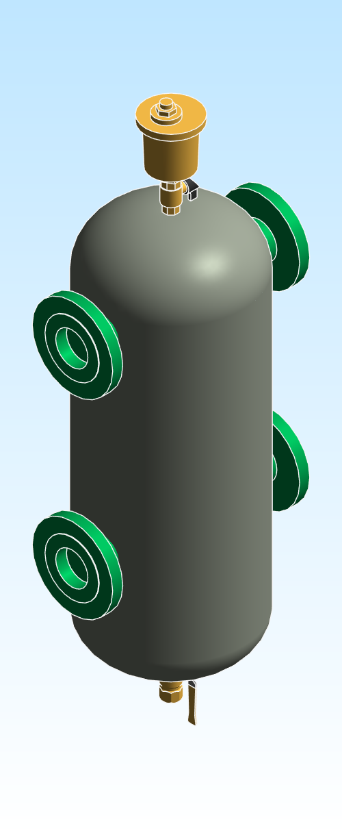 Flanged Hydraulic Separators SEP4 HydroCal Caleffi NA549
