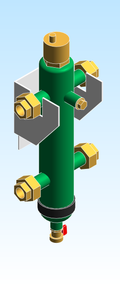 Hydraulic Separator Caleffi 5495 Union Inline
