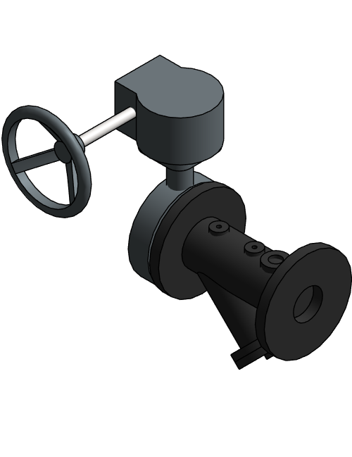 Strainer Y W Butterfly Valve Assembly NIBCO F 721 AP LG Gear
