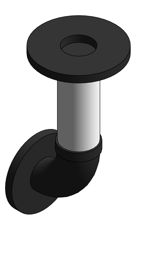 Suction Diffuser Flex Elbow Reducing 90 Metraflex FLGxFLG